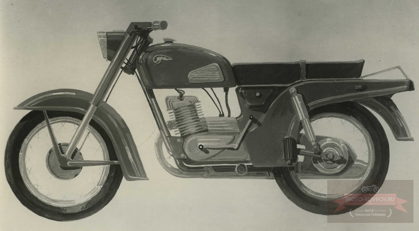 220. Перспект.модель 1963-65гг дорожн.мотоцикл кл.175, Вариант 6 автор Зверюга О.А.
